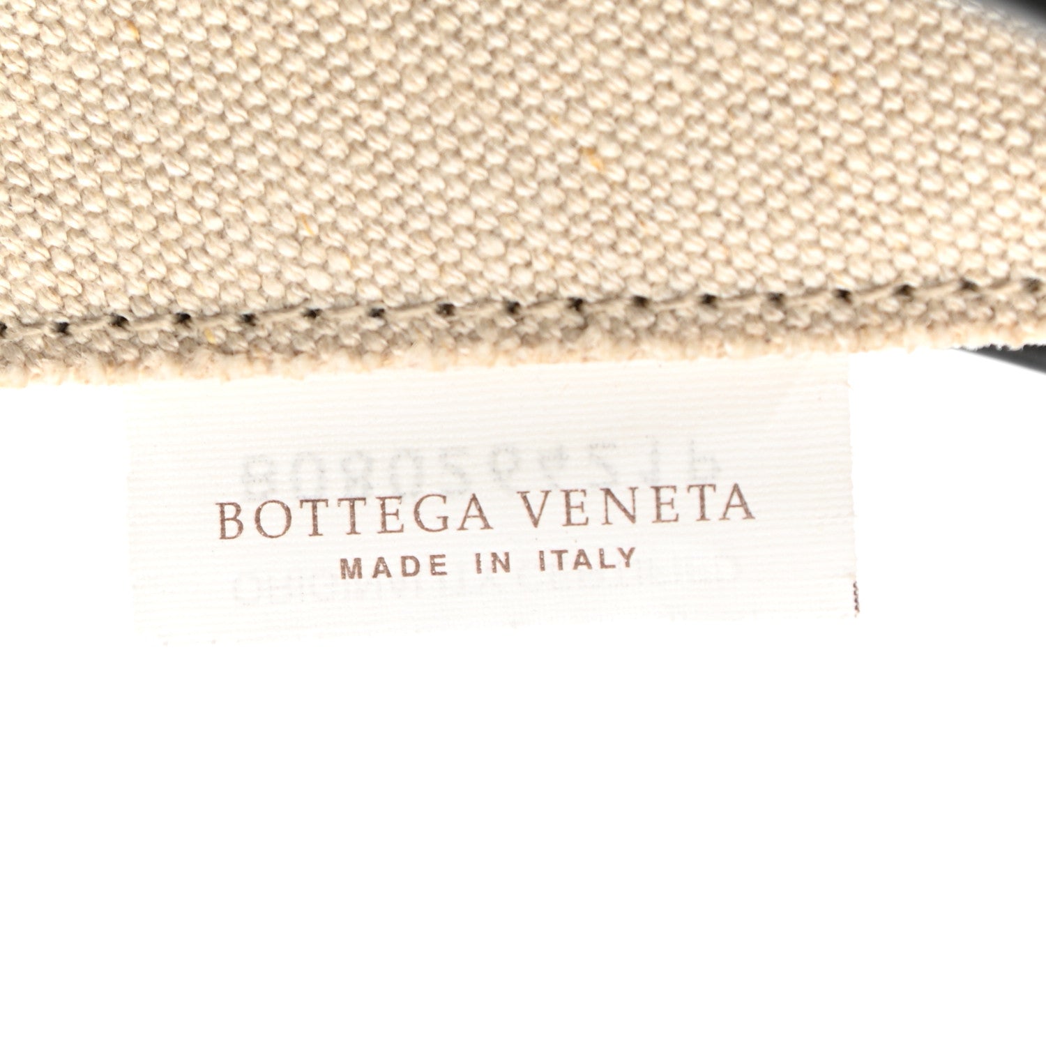 Bottega Veneta Canvas French Calfskin Small Slip Tote 5 of 9