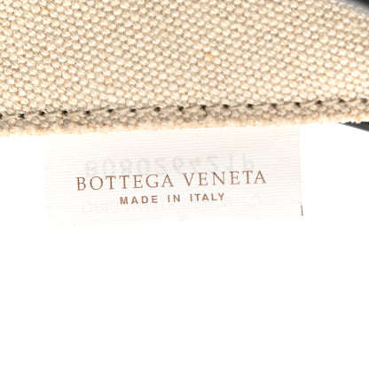 Bottega Veneta Canvas French Calfskin Small Slip Tote 5 of 9