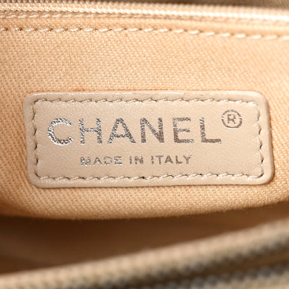 Chanel Shiny Sheepskin Quilted Small Shopping Tote Red 7 of 11