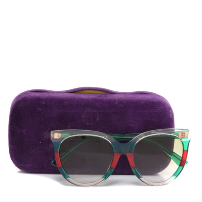 Gucci Acetate Sunglasses GG0179SA Green Red 8 of 8
