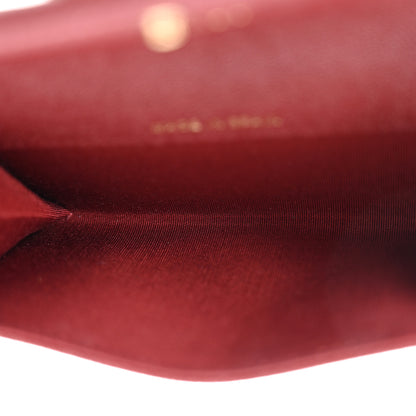 Chanel Caviar Quilted Boy Flap Card Holder Wallet Burgundy 5 of 10