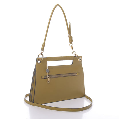 Givenchy Calfskin Python Embossed Medium Whip Top Handle Crossbody Yellow 4 of 10