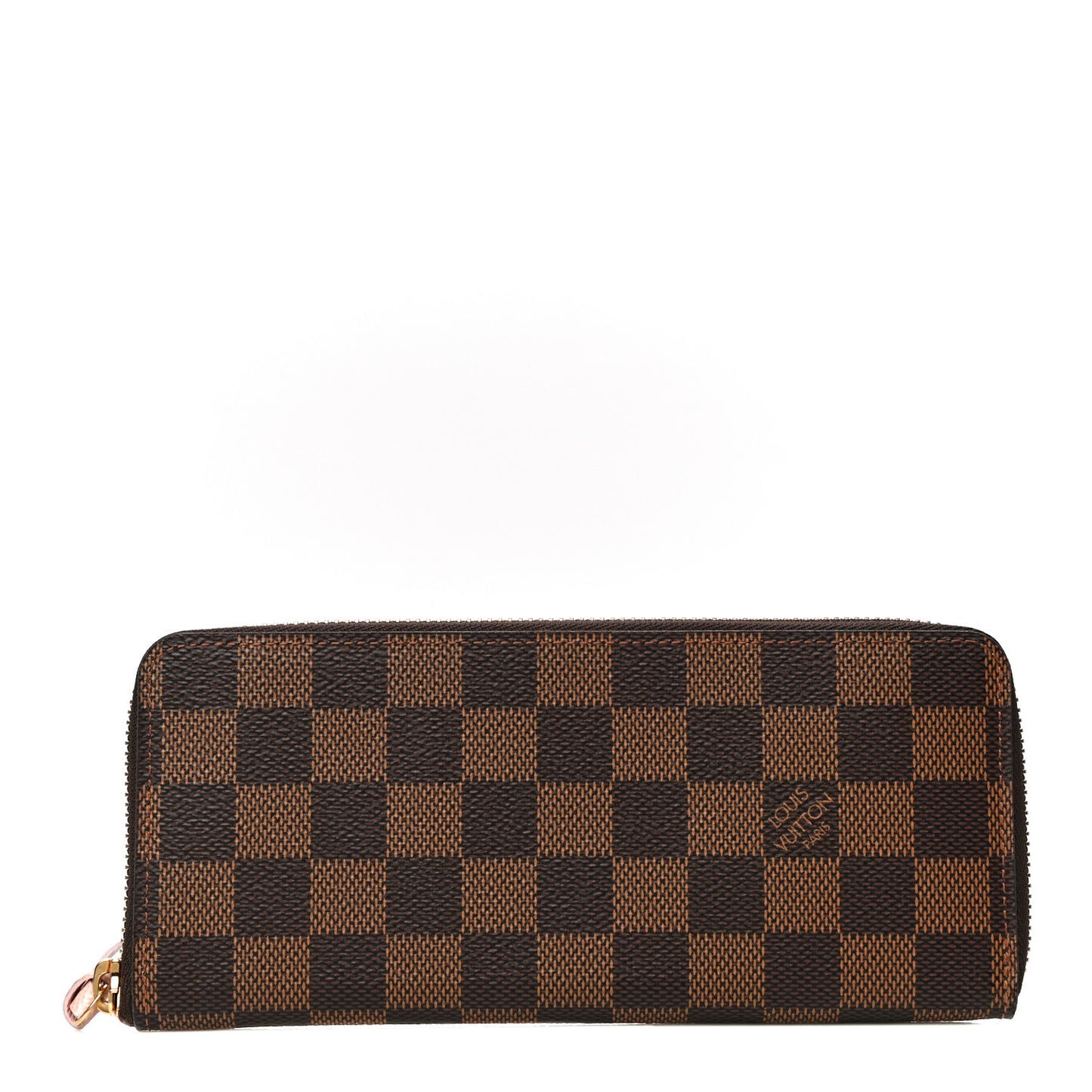 Damier Ebene Clemence Wallet Rose Ballerine