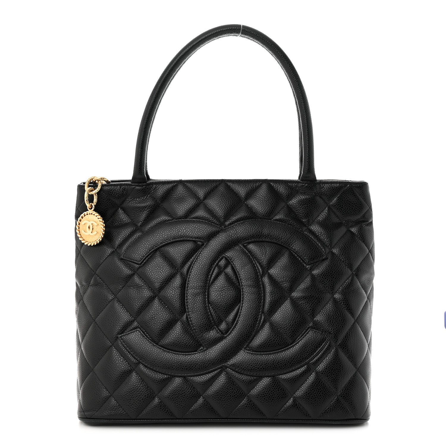 Chanel Caviar Quilted Medallion Tote Black 1 of 10