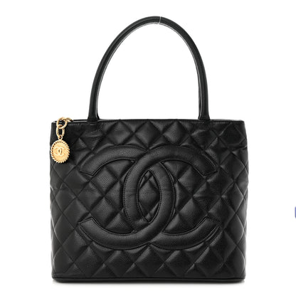 Chanel Caviar Quilted Medallion Tote Black 1 of 10