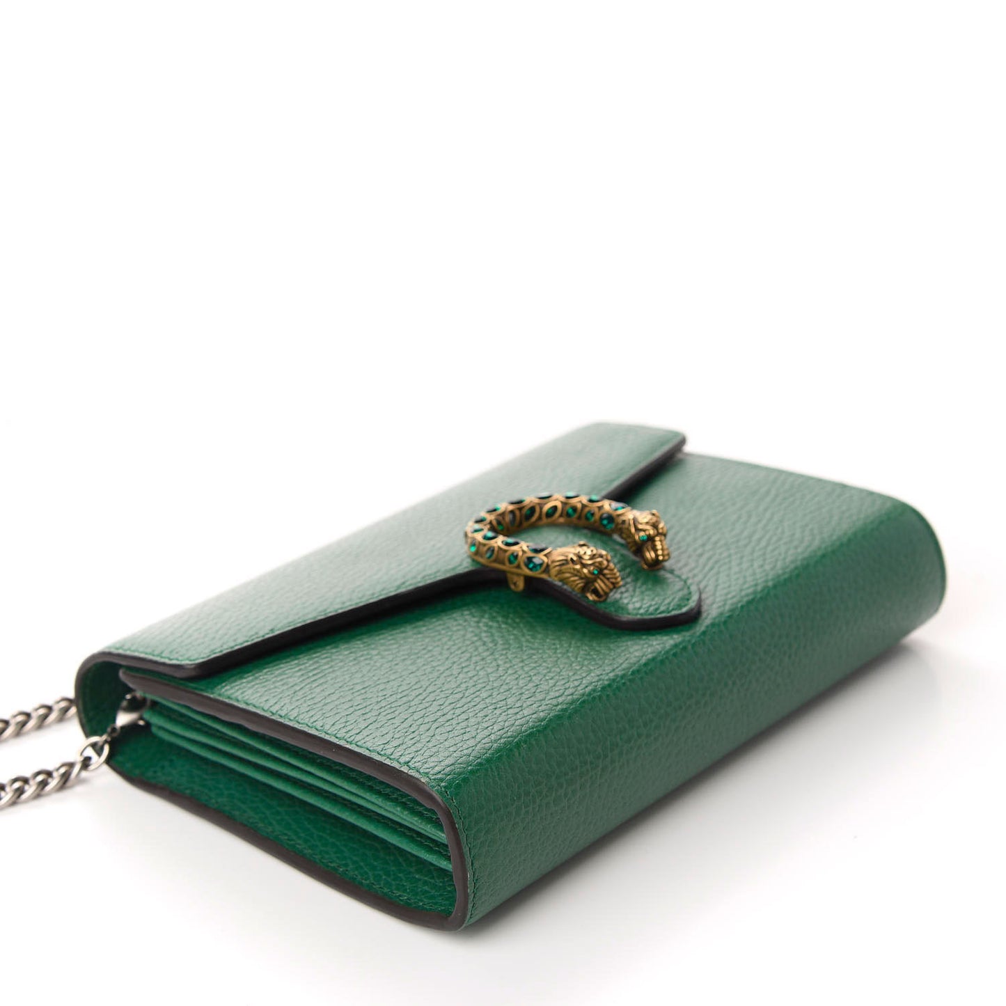 Calfskin Mini Dionysus Chain Wallet Emerald