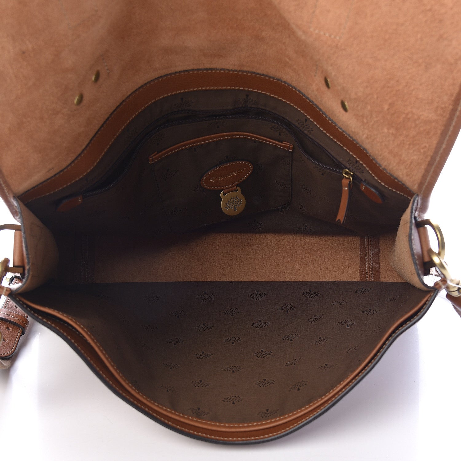 Mulberry Natural Calfskin Elkington Briefcase Oak 7 of 11