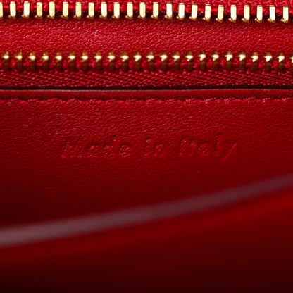 Celine Smooth Calfskin Small Classic Box Flap Bag Red 7 of 10