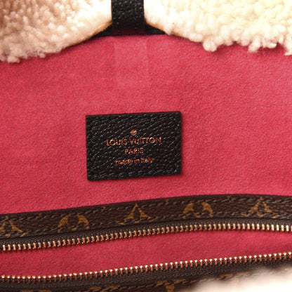 Louis Vuitton Calfskin Monogram Teddy Neverfull MM Black 7 of 13