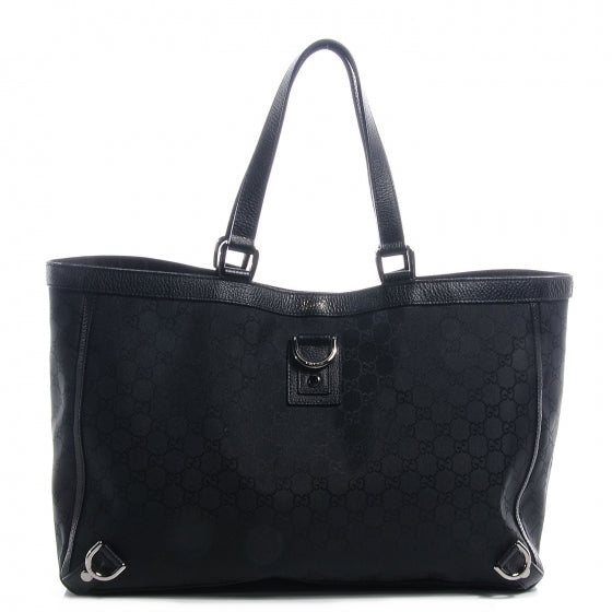 Gucci Monogram Large Abbey Tote Black 1 of 7