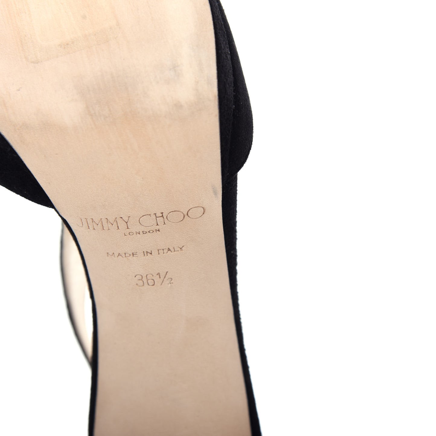 Suede Lana 100 Sandals 36.5 Black