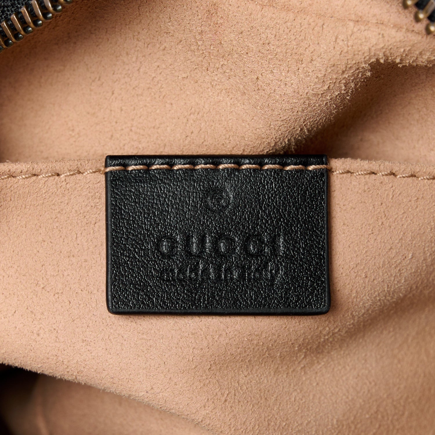 Gucci Calfskin Matelasse Mini GG Marmont Chain Shoulder Bag Black 6 of 16