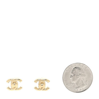 Chanel Metal Logo CC Turnlock Earrings Gold 2 of 5