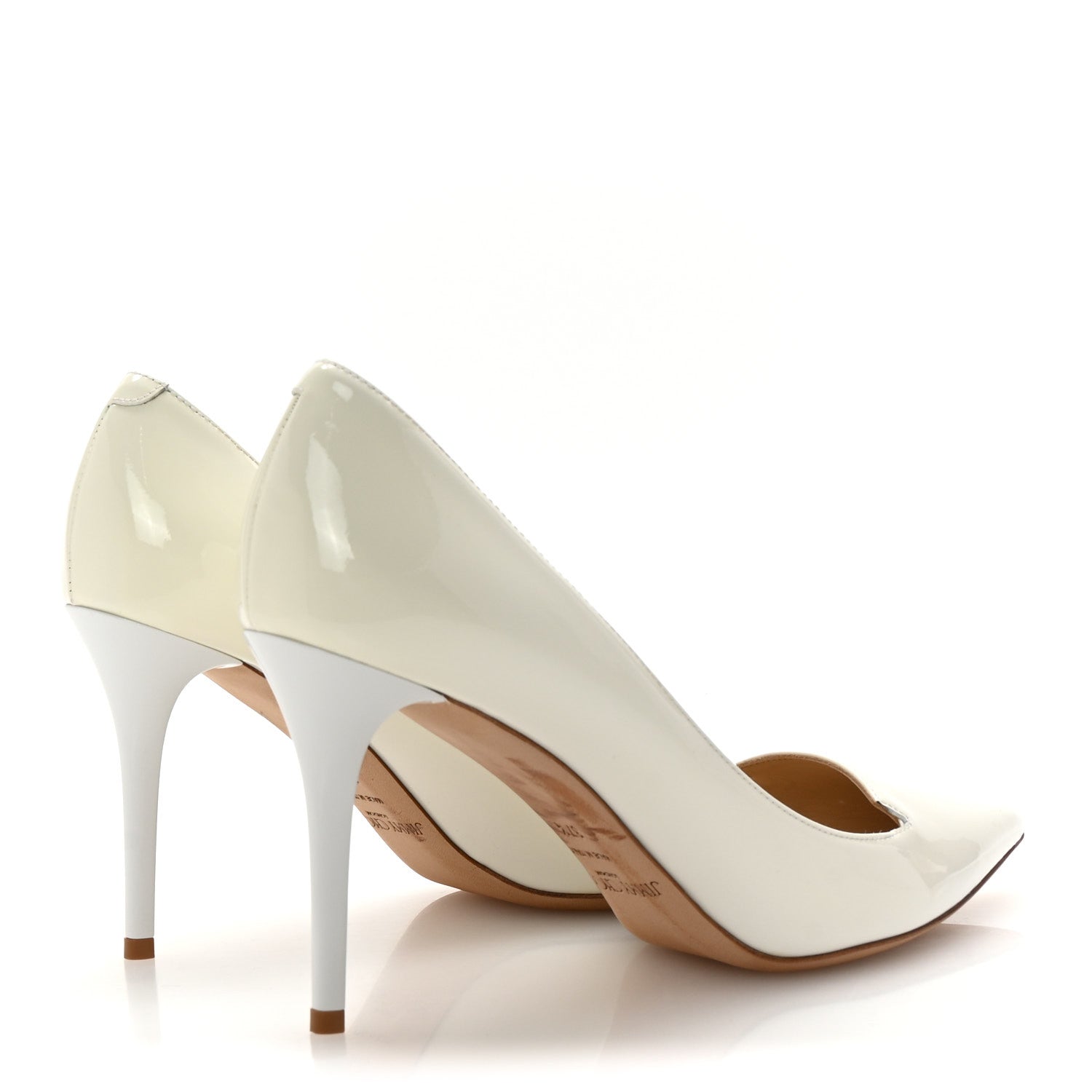 Jimmy Choo Patent Alia Pumps 37.5 White 5 of 9