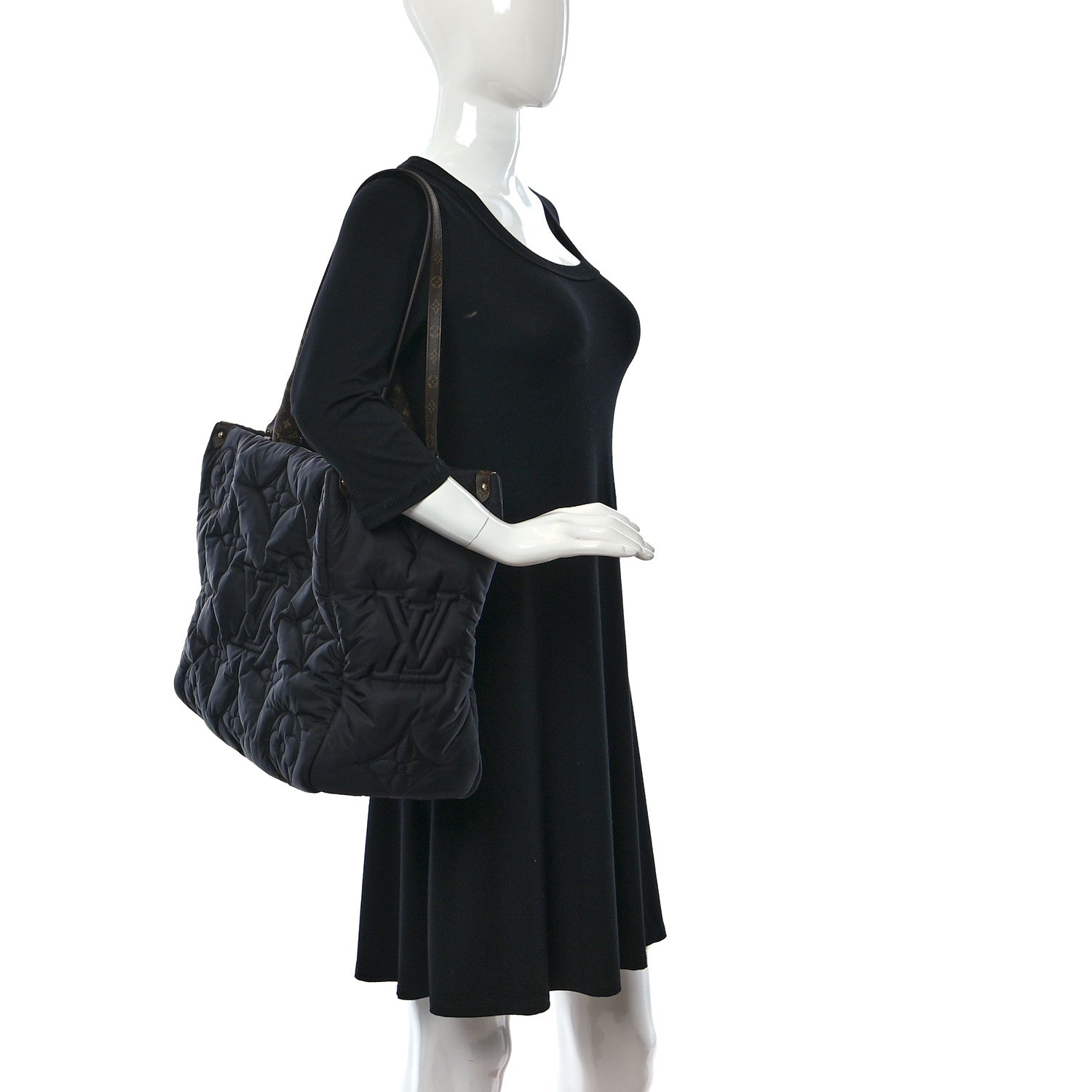 Louis Vuitton Econyl Monogram Pillow Giant Onthego GM Black 2 of 8