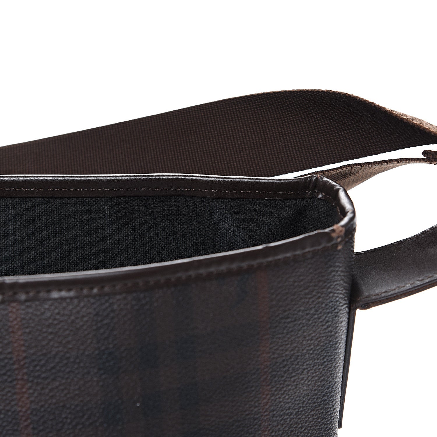 Burberry Smoked Haymarket Check Messenger Bag Brown 8 of 16