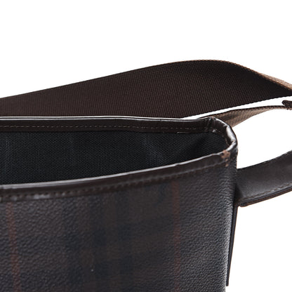 Burberry Smoked Haymarket Check Messenger Bag Brown 8 of 16