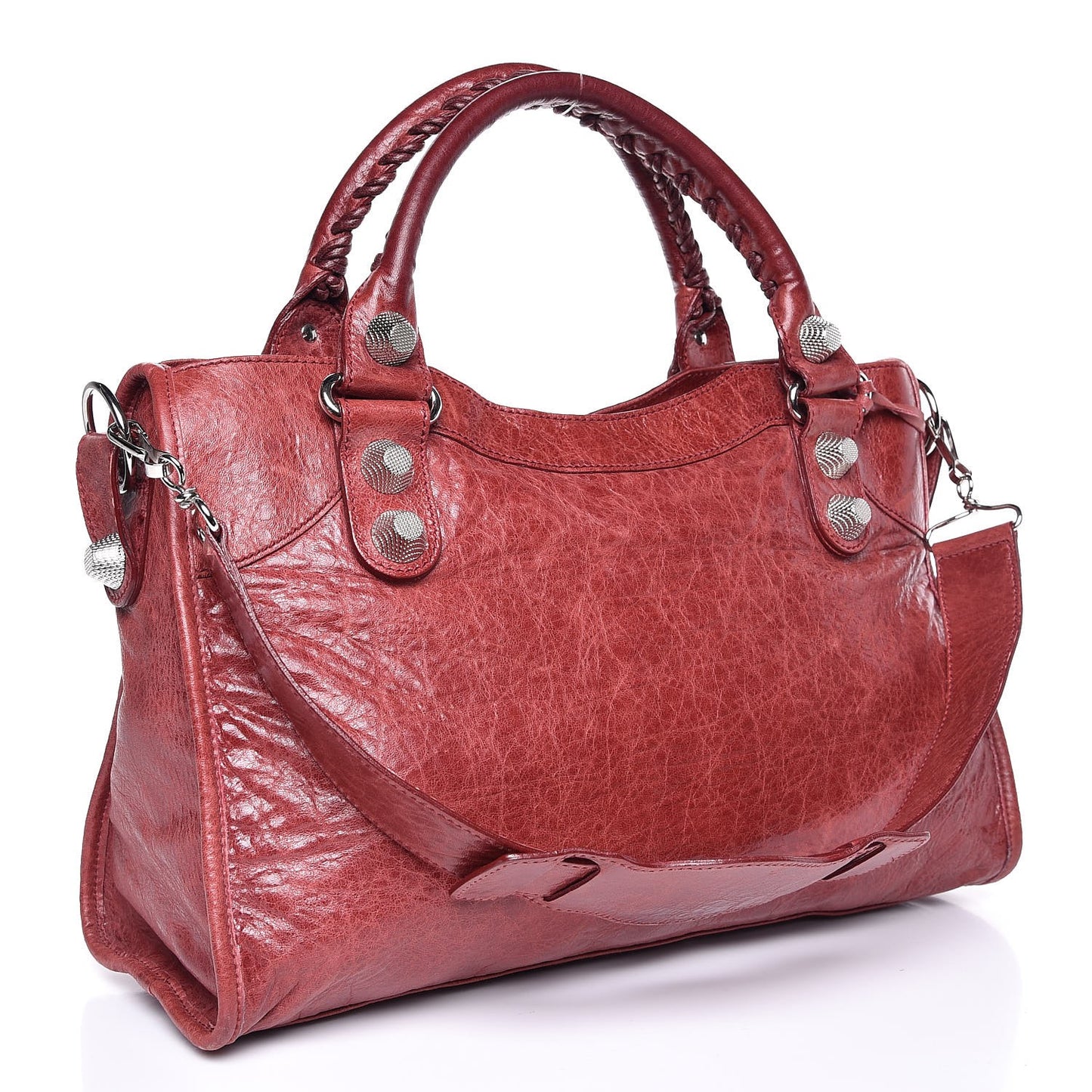 Agneau Giant 21 Silver Hardware City Pourpre