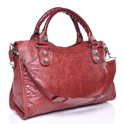 Balenciaga Agneau Giant 21 Silver Hardware City Pourpre 3 of 12
