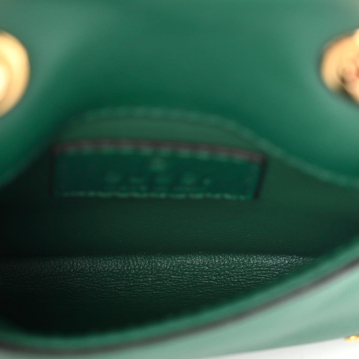 Gucci Roxy Calfskin Blondie Card Case Wallet with Strap Emerald 4 of 5
