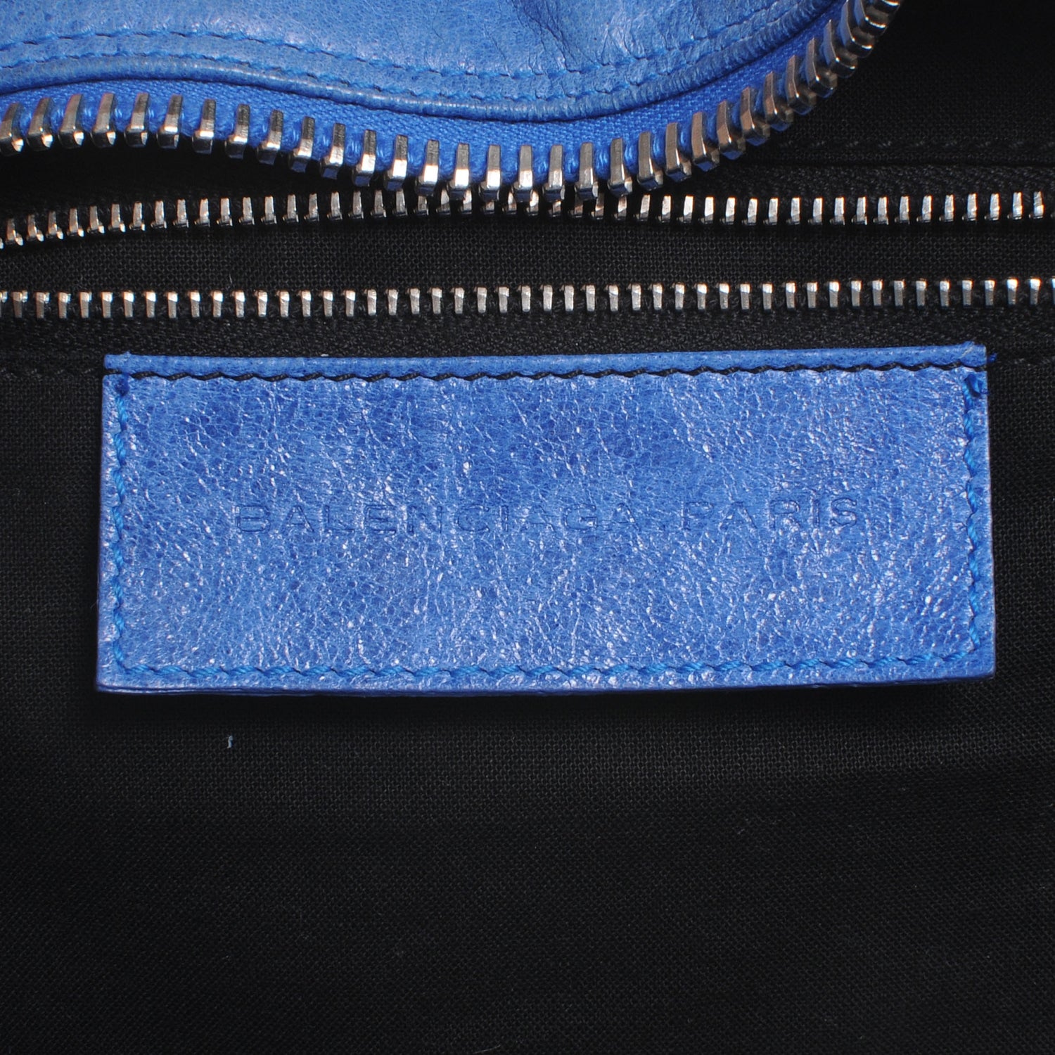 Balenciaga Chevre Quilted Matelasse MM Bleu De France 7 of 8