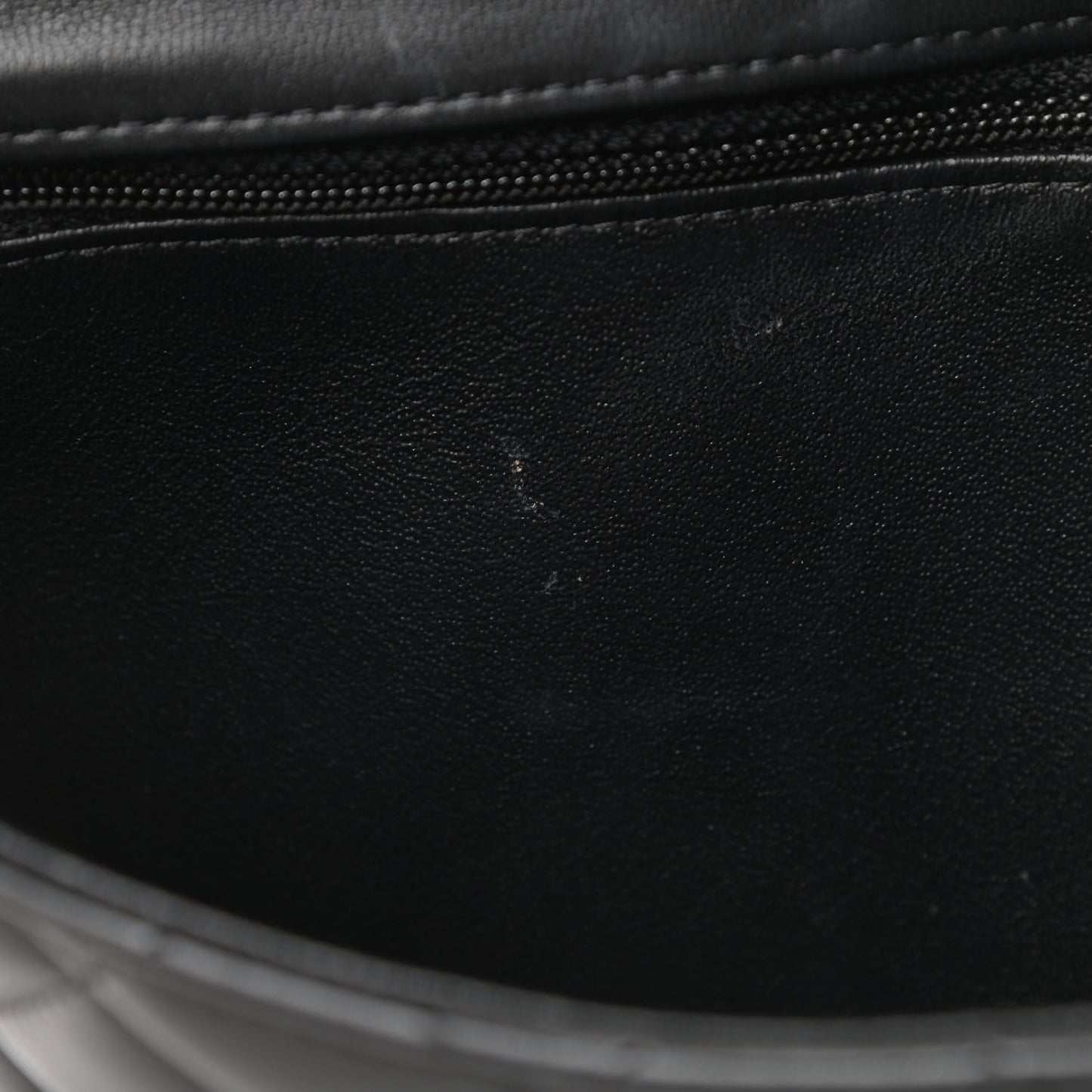 Lambskin Quilted Flap Clutch Black