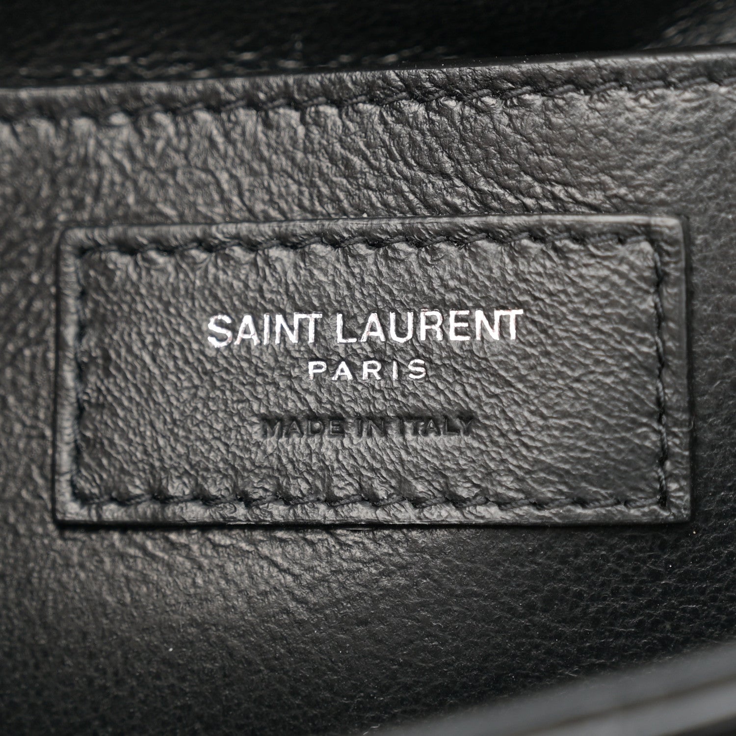 Saint Laurent Patent Calfskin Matelasse Monogram Small Vicky Chain Bag Black 6 of 11