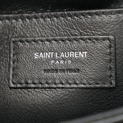 Saint Laurent Patent Calfskin Matelasse Monogram Small Vicky Chain Bag Black 6 of 11