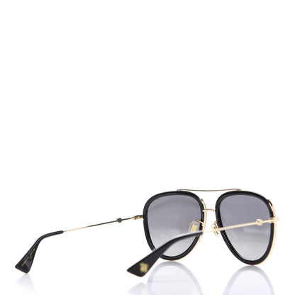 Gucci Aviator Sunglasses GG0062S Black Gold 3 of 7