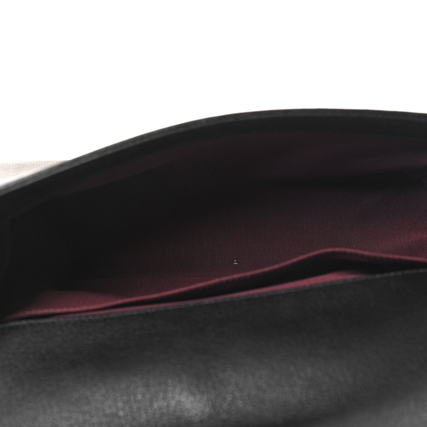 Goatskin Quilted Patent Medium Duo Boy Flap Black