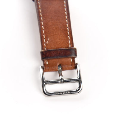 Hermes Barenia 38mm Apple Watch Double Tour Band Fauve 6 of 8
