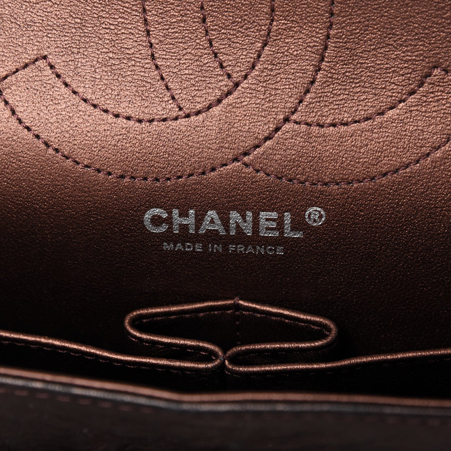 Metallic Aged Calfskin Quilted 2.55 Reissue 226 Flap Dark Copper