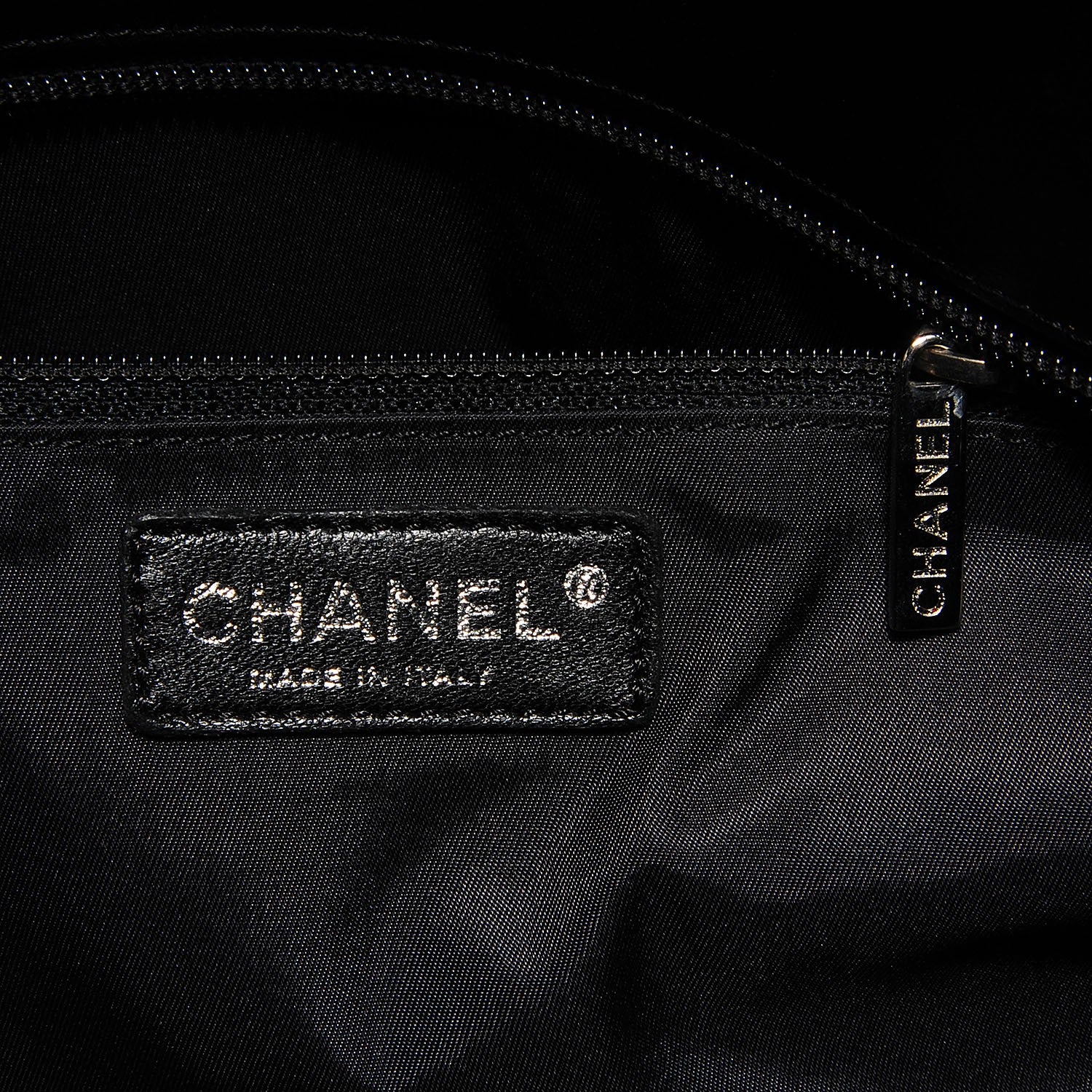 Chanel Coated Canvas Large Paris Biarritz Tote Black 5 of 8