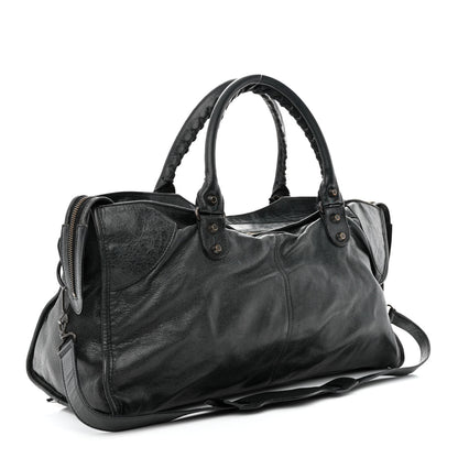 Balenciaga Agneau Perforated Classic Hardware City Black 3 of 23