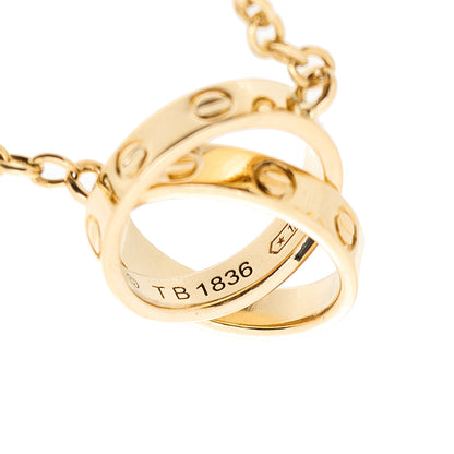 Cartier 18K Yellow Gold Interlocking LOVE Bracelet 3 of 5