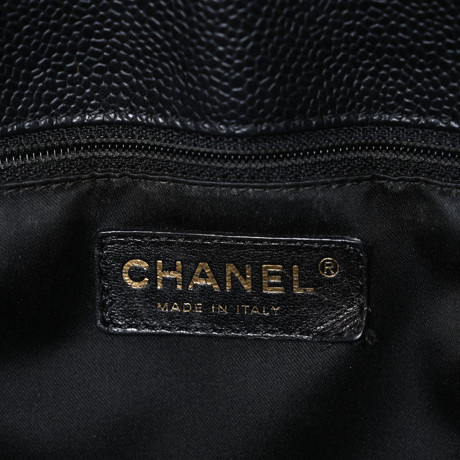 Chanel Caviar Quilted Grand Shopping Tote GST Black 6 of 10
