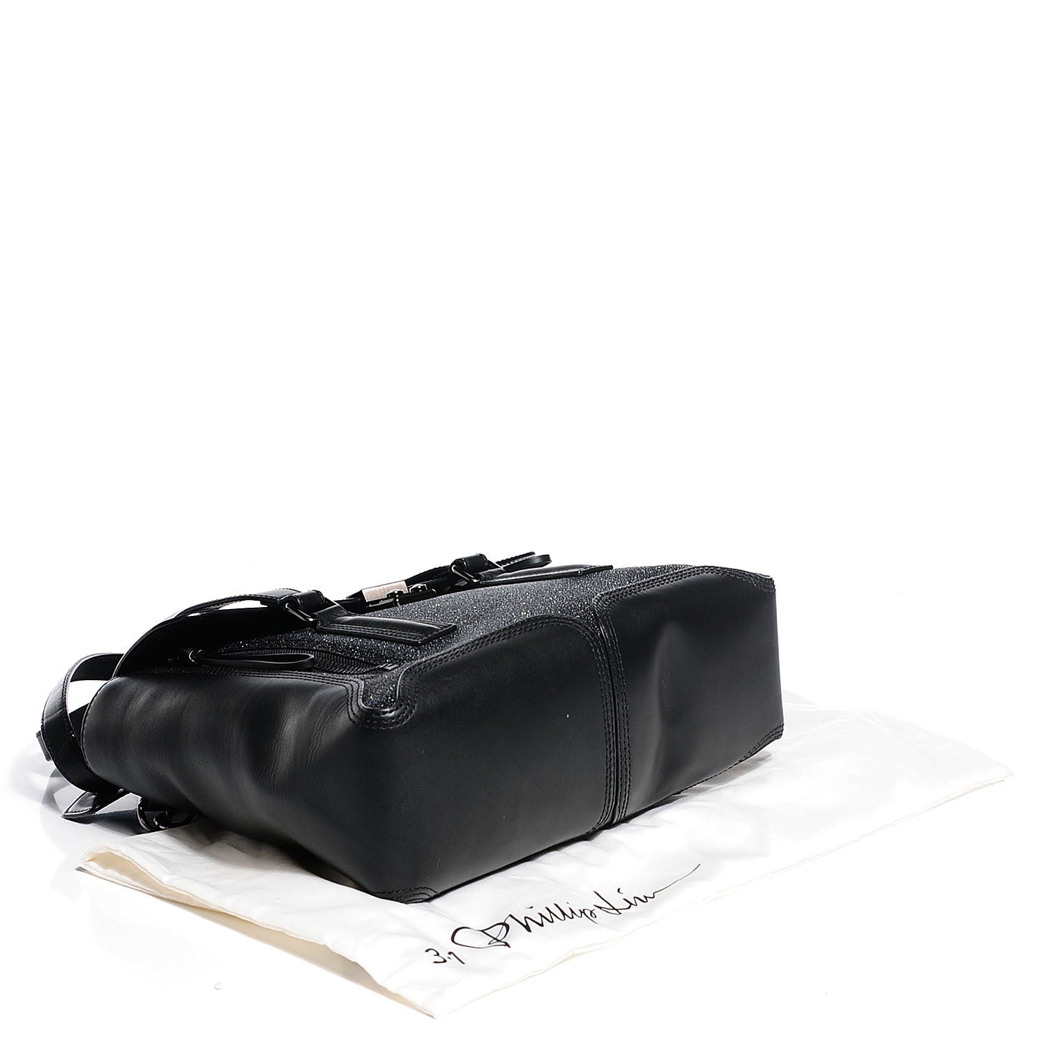 3.1 Phillip Lim 3.1 Textured Calfskin Medium Pashli Satchel Black 4 of 11