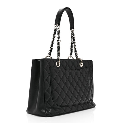 Chanel Caviar Quilted Grand Shopping Tote GST Black 3 of 12