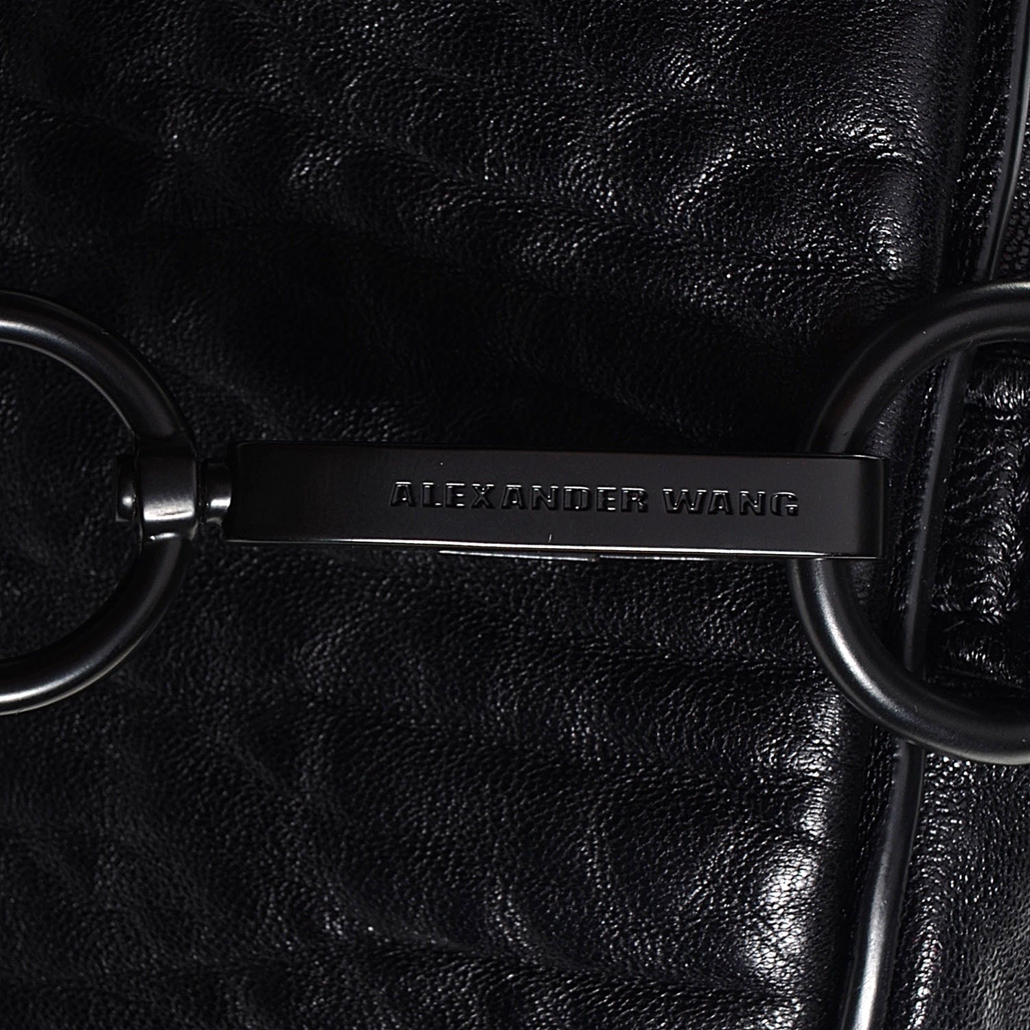 Alexander Wang Pebbled Lambskin Rocco Black with Matte Black Hardware 7 of 7