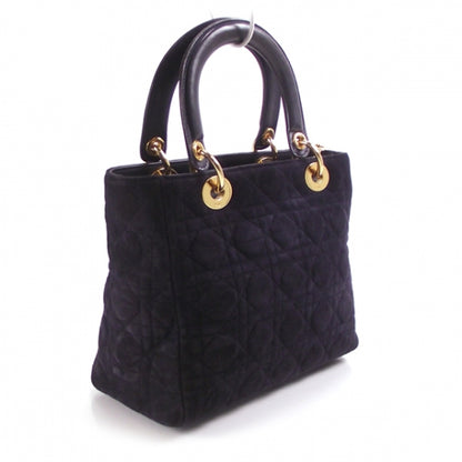 Christian Dior Suede Cannage Lady Dior Black 3 of 10