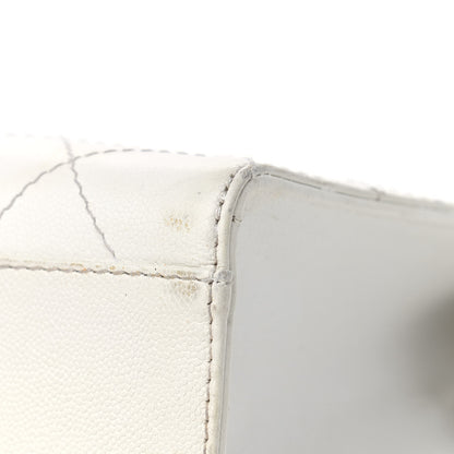 Chanel Caviar Stitched Shoulder Bag White 10 of 27