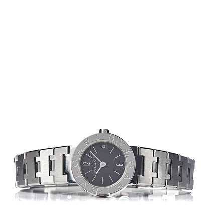 Bulgari Stainless Steel 23mm Quartz Watch Black 3 of 7