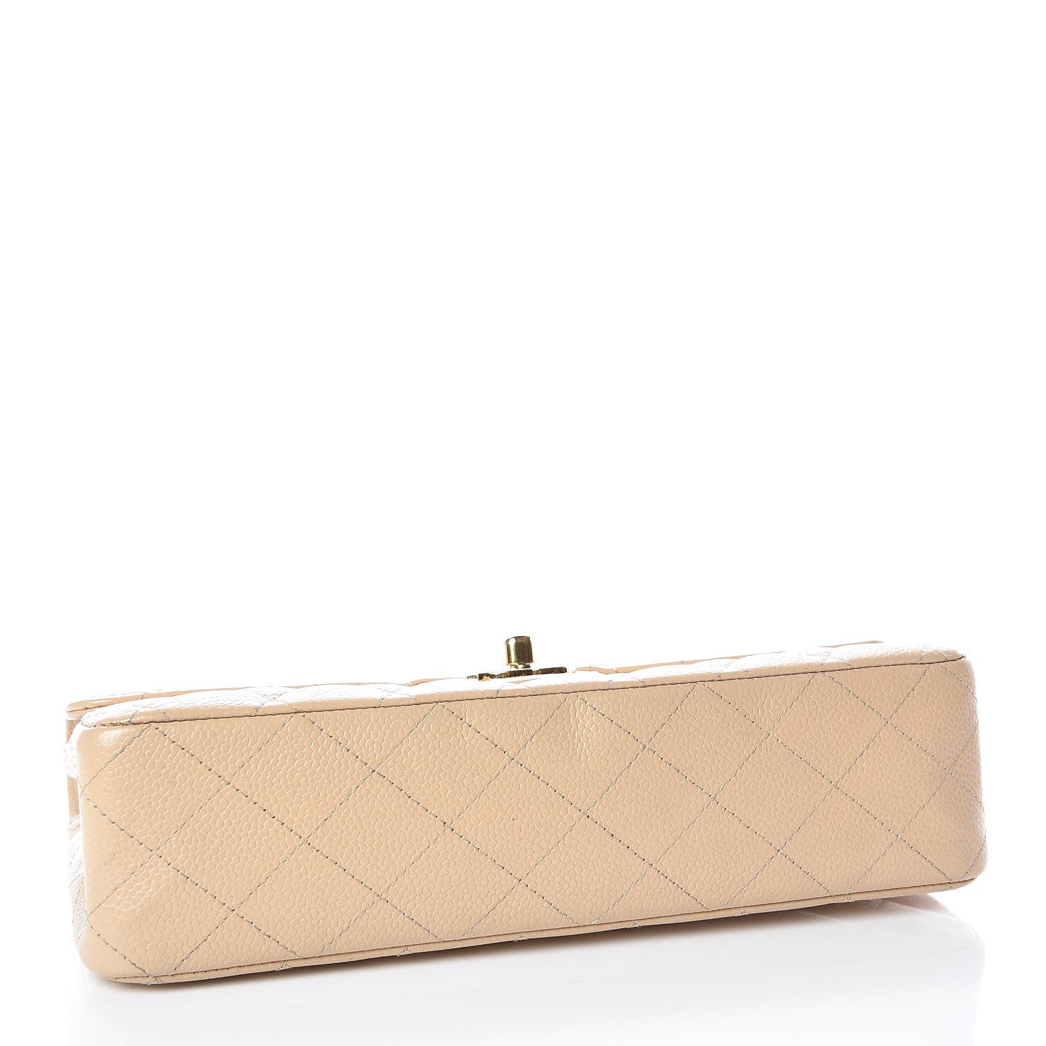 Chanel Caviar Quilted Medium Double Flap Beige Clair 4 of 10