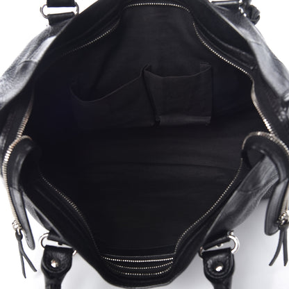 Balenciaga Chevre Silver Metallic Edge Hardware City Black 7 of 9