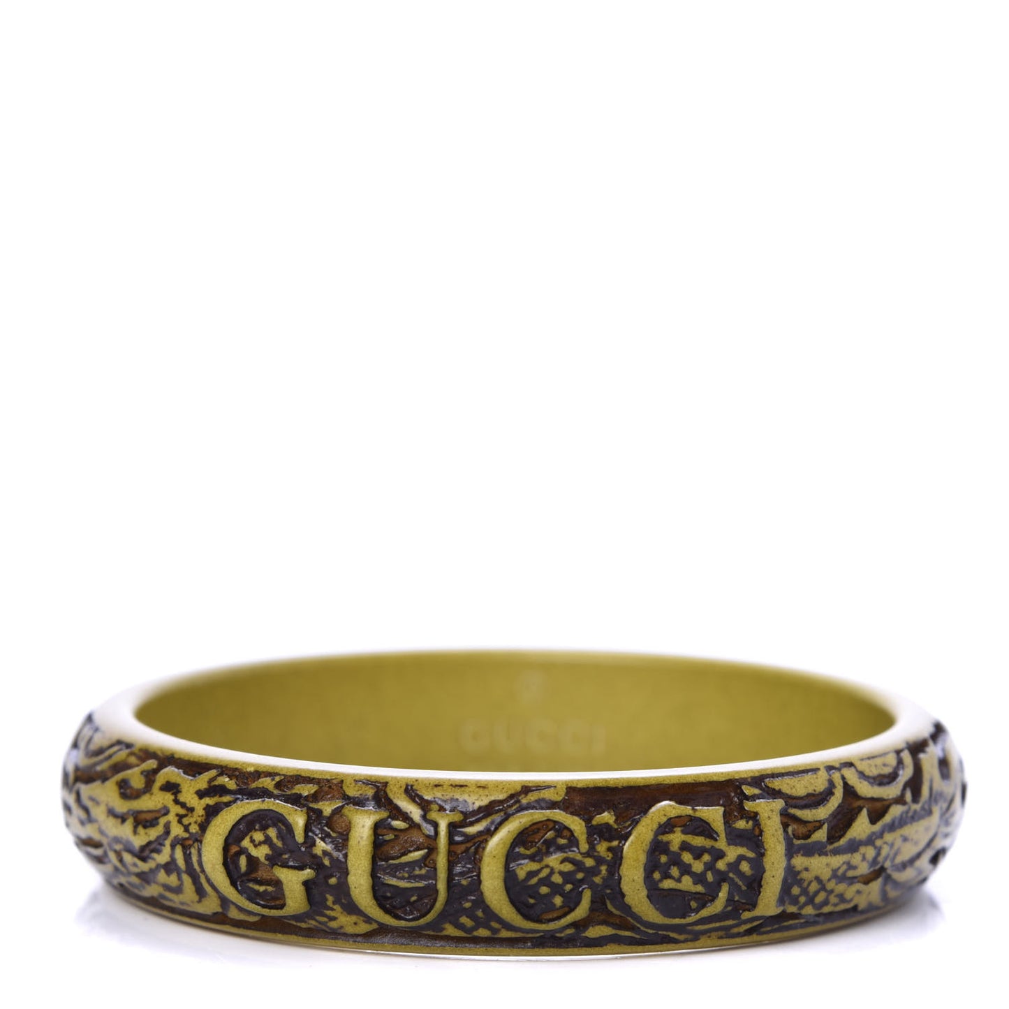 Resin Flora Bracelet L Green