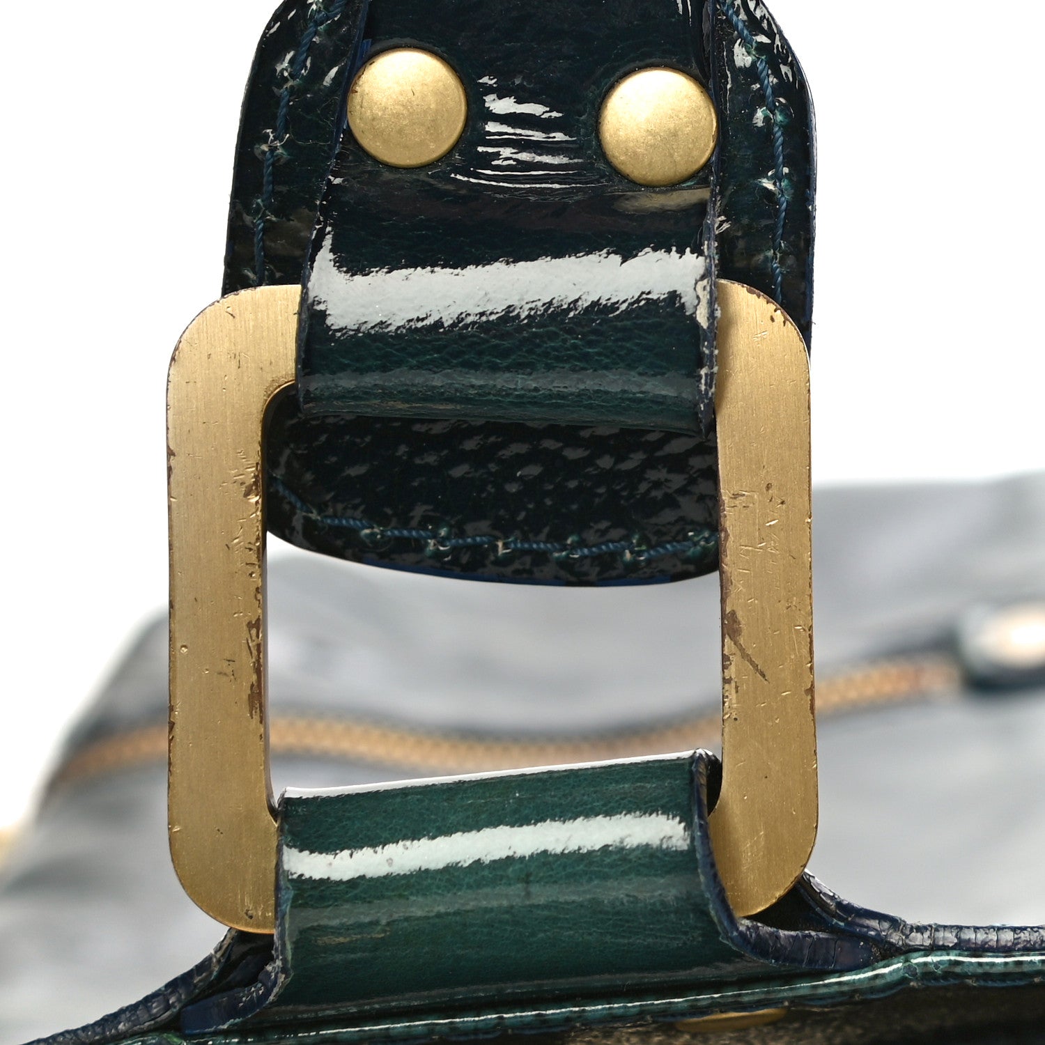 Jimmy Choo Patent Suede Mona Tote Green 18 of 23