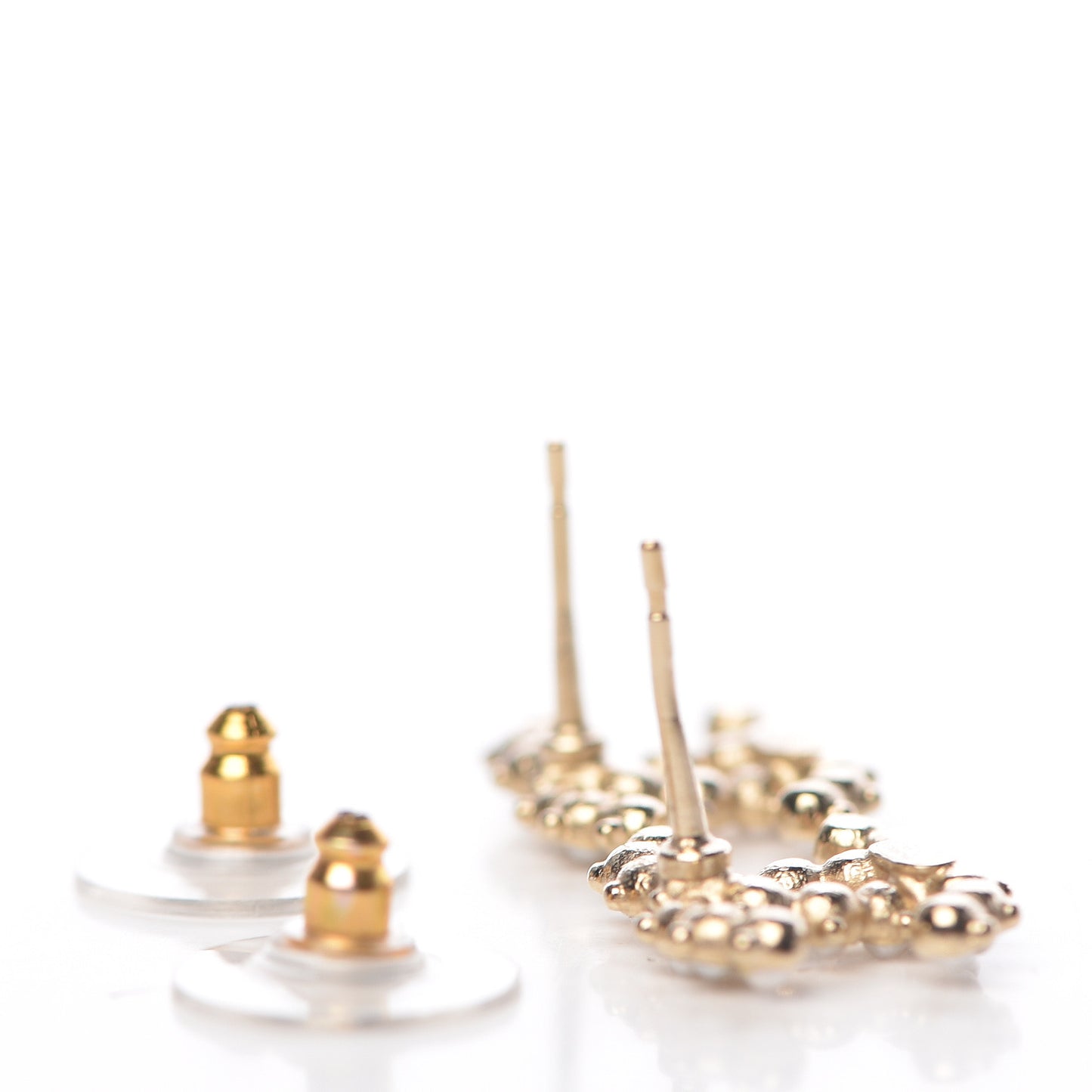 Pearl CC Earrings Light Gold