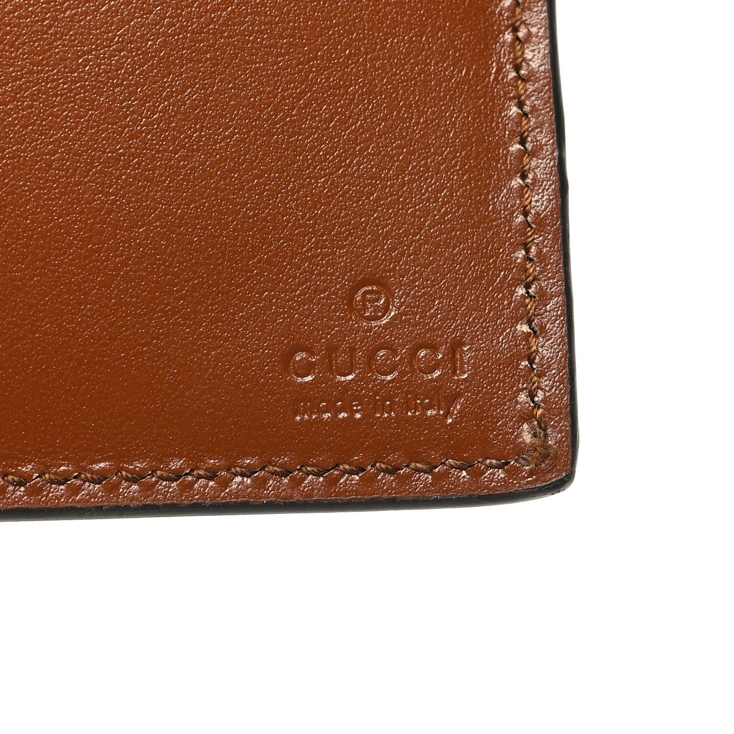 Gucci Plutone Calfskin Logo Bi-Fold Wallet Cuir 6 of 9
