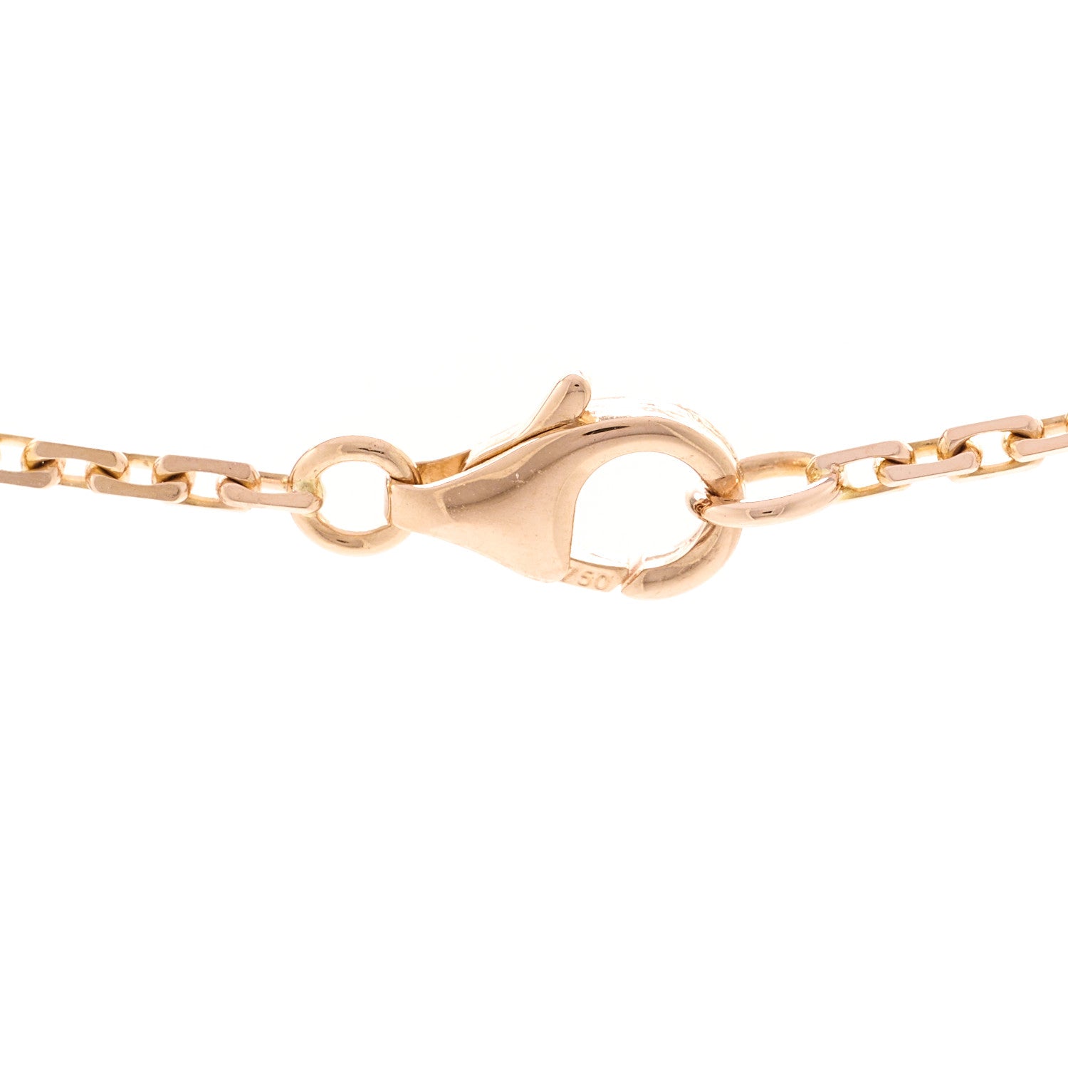 Cartier 18K Pink Gold Diamond Interlocking LOVE Necklace 4 of 5