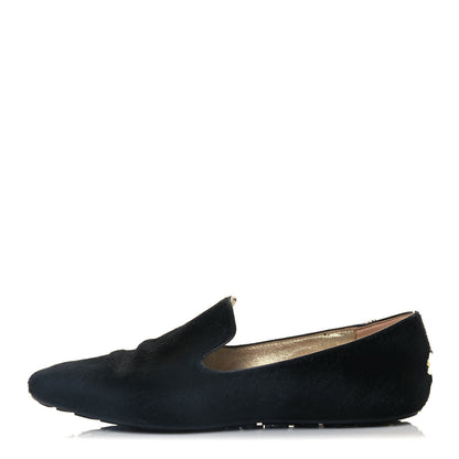 Jimmy Choo Pony Hair Weekend Slipper 37.5 Back 1 of 11
